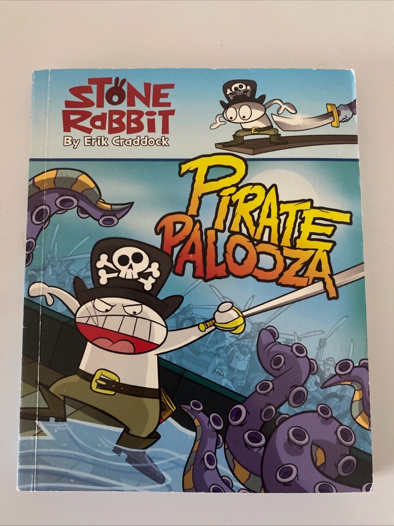 Stone Rabbit Pirate Palozza Soft Cover Kids Book, Euc